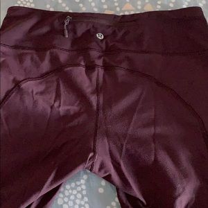 Lululemon maroon leggings